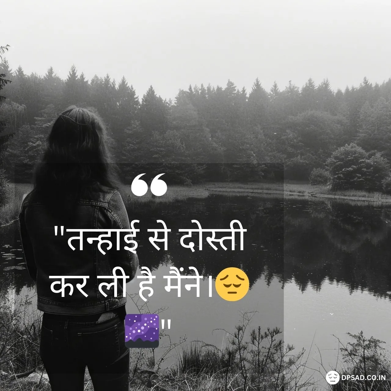Sad Alone Girl Dp with Quotes in Hindi Free sad dp Download (12)