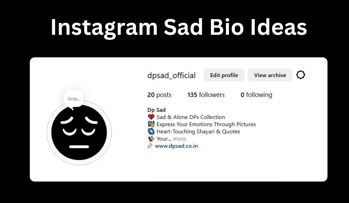 Instagram Sad Bio Ideas