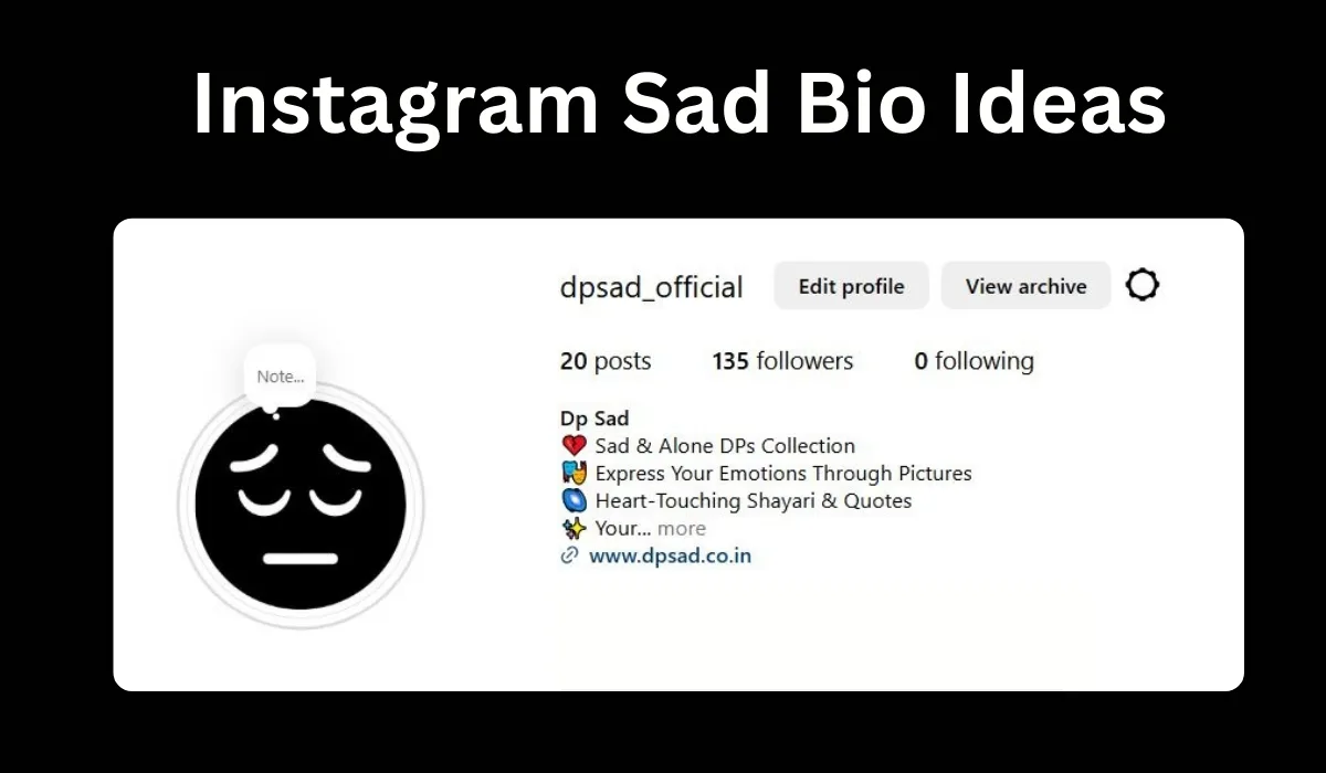 Instagram Sad Bio Ideas